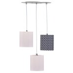 Suspension lumineuse trio plafonnier en coton multicolore - miss fleur de lune multicolore Suspension lumineuse trio plafonnier en coton multicolore - miss fleur de lune multicolore
