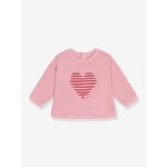 Sweat b�b� en coton uni rose