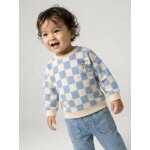 Sweat b�b� gar�on team soleil bleu gris�