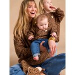Sweat bébé léopard capsule mère - fille beige Sweat bébé léopard capsule mère - fille beige