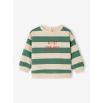 Sweat b�b� manches longues ray�s ray� vert