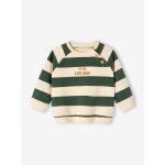 Sweat b�b� en molleton vert sapin