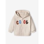 Sweat b�b� zipp� � capuche �cru