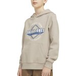 Sweat � capuche beige