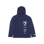 Sweat � capuche bleu fonc�
