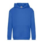 Sweat  capuche coton premium bleu roi