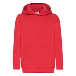 Sweat � capuche coton classic rouge