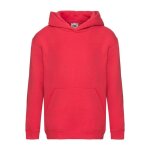 Sweat  capuche coton premium rouge