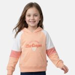 Sweat � capuche fille imprim� rose