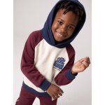 Sweat � capuche gar�on bordeaux
