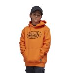 Sweat � capuche gar�on brand orange / noir