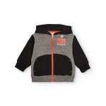 Sweat � capuche pour gar�on avec d�tails contrastants gris