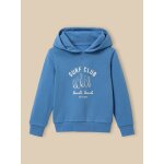 Sweat � capuche gar�on - coton biologique bleu