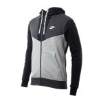 Sweat � capuche gar�on gris, noir