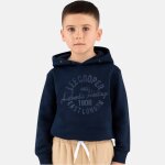 Sweat � capuche gar�on imprim� marine