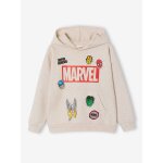 Sweat � capuche gar�on marvel beige chin�