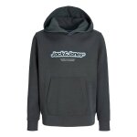 Sweat � capuche gar�on newton branding gris