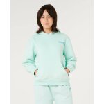 Sweat � capuche hibiscus heat fille light sea blue