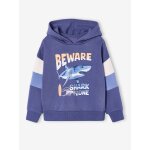 Sweat capuche imprim� bleu ardoise