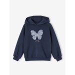 Sweat  capuche motif fantaisie fille marine