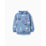 Sweat � capuche avec motif super - h�ros marvel bleu