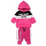Sweat � capuche et pantalon de jogging fushia