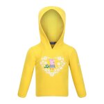 Sweat  capuche peppa pig jaune vif