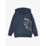 Sweat capuche print skate anthracite