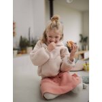 Sweat  capuche en sherpa fille cru
