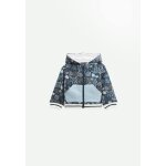 Sweat  capuche zipp bb en molleton ultra chaud flintrpide bleu