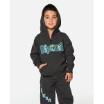 Sweat � capuche zipp� gar�on paddle out washed black