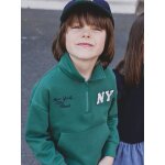 Sweat col camionneur brod garon vert