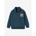 Sweat col camionneur gar�on bleu canard