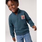 Sweat col camionneur gar�on bleu canard