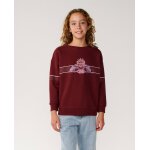 Sweat col rond archive dolphin fille dark plum