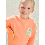 Sweat col rond manches longues mangue