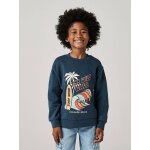 Sweat col rond surf bleu nuit