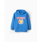 Sweat en coton  capuche pokmon bleu