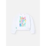 Sweat en coton avec fermeture Éclair dans le dos blanc Sweat en coton avec fermeture Éclair dans le dos blanc
