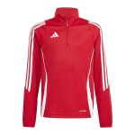 Sweat d entranement enfant - 1 / 4 zip - tiro 24 rouge