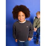 Sweat fille motif imprim� anthracite
