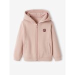 Sweat fille zipp  capuche sport rose