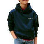 Sweat gar�on � capuche mini corp hoodie marine