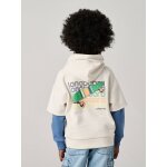Sweat gar�on double manche �cru