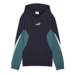 Sweat gar�on ess block hoodie tr marine