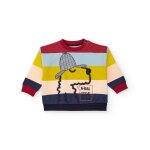 Sweat pour gar�on avec imprim� chien d�tective jaune