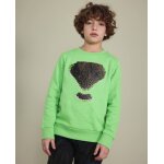 Sweat gar�on en molleton avec imprim� graphique serpent vert