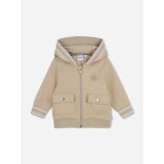 Sweat gar�on zipp� � capuche beige