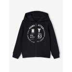 Sweat gar�on zipp� � capuche sport anthracite