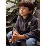 Sweat garon zipp maille polaire anthracite